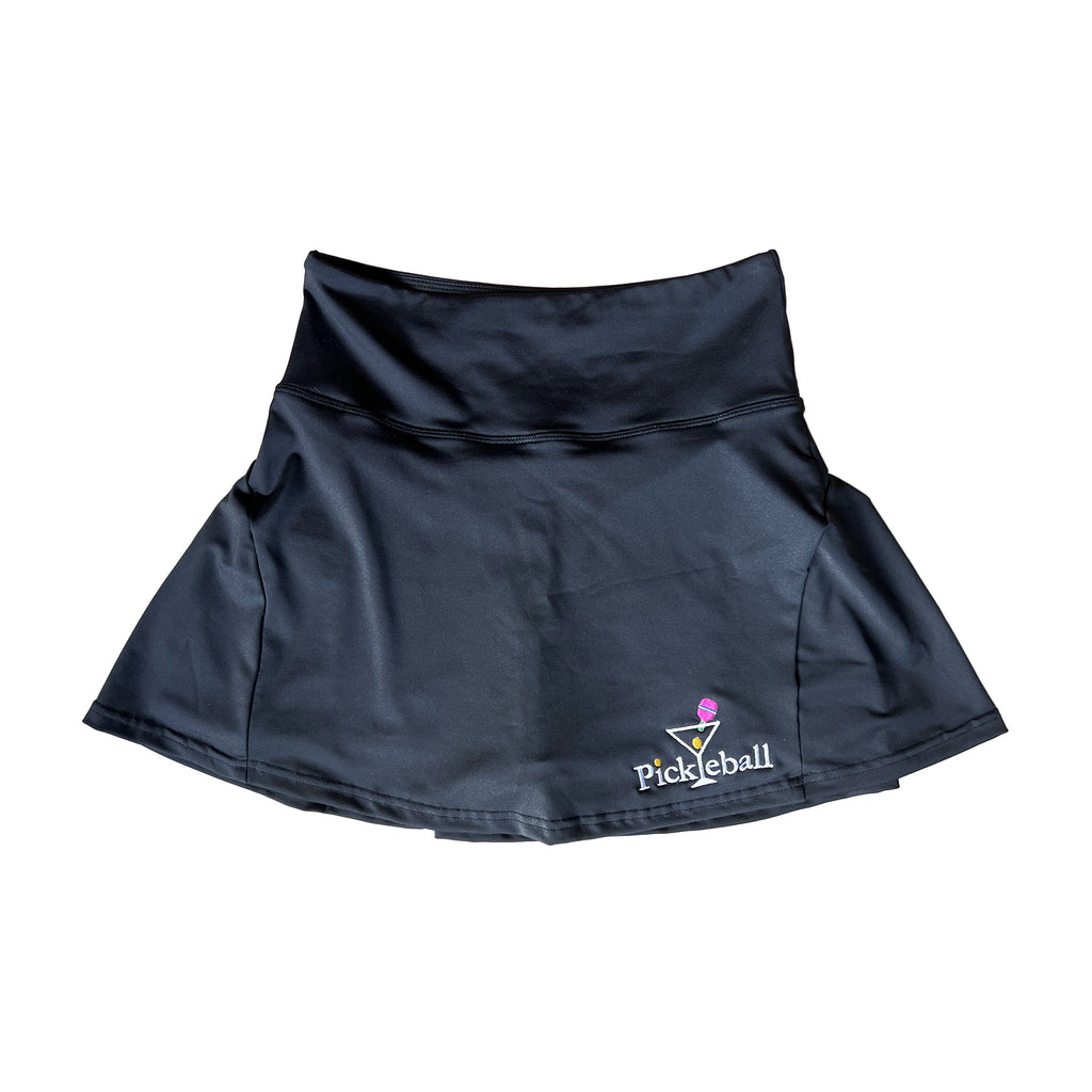 Classic Sport Skort | Black, White, Blue and Pink skorts with embroidered logo, pickleball sportswear, lightweight, comfortable, machine washable | Carolyn Cantalin Collections