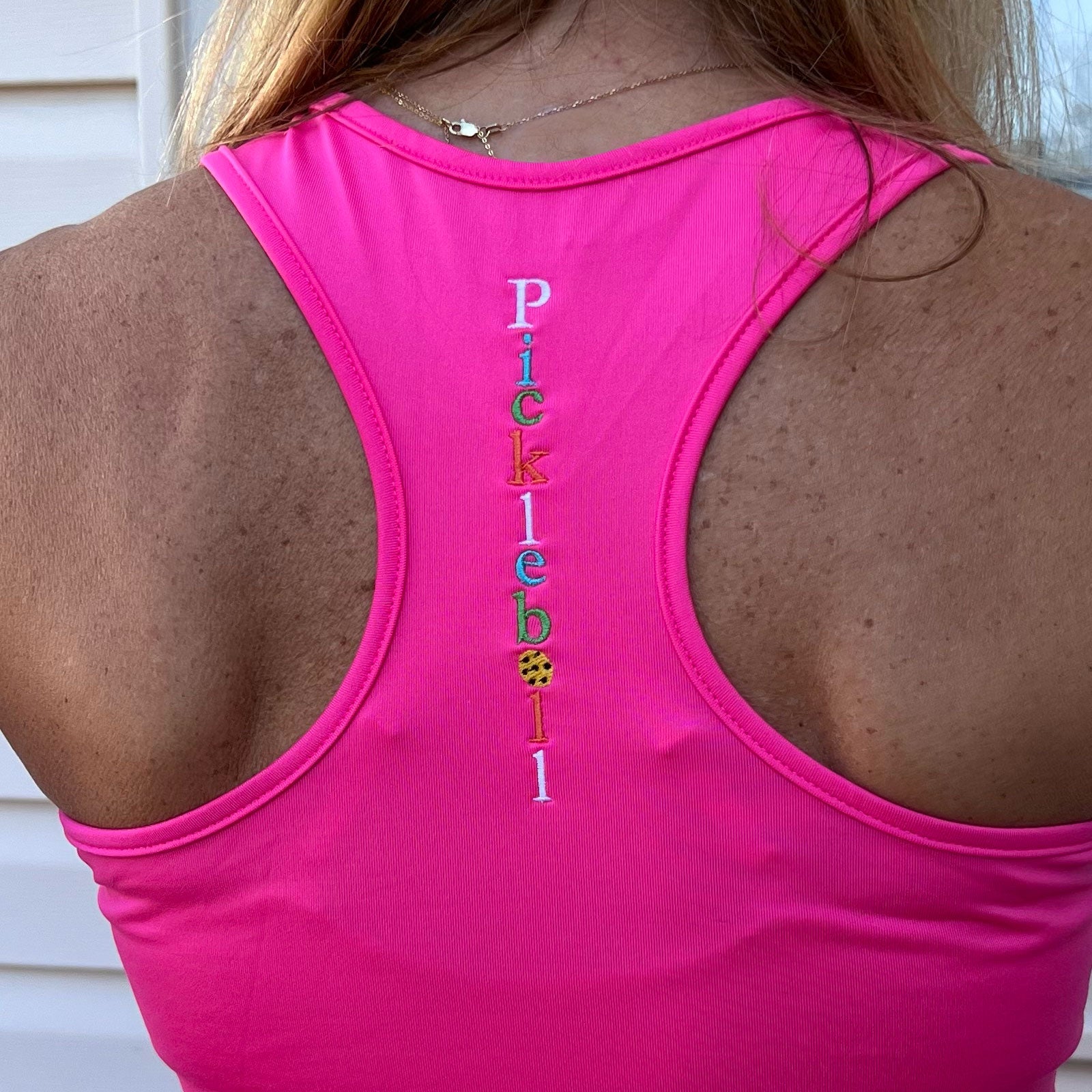 Pink Rocker Tank Racer Back Tanks – Picklewear | Carolyn Cantalin Collections